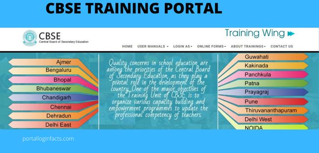 cbse training portal